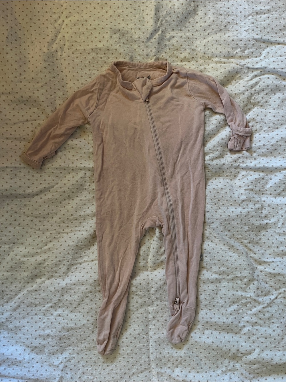 Kyte BABY Dusty Mauve Zip Footed One-Piece
